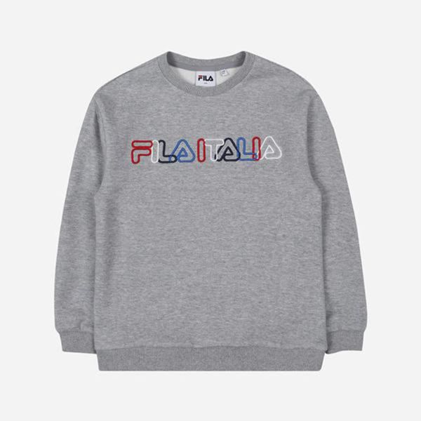 Fila Rainbow Boy's Sweatshirts - Grey,NZ 603-52489